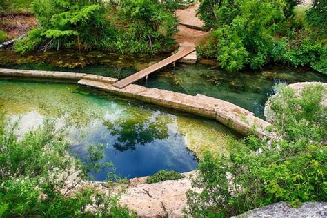 Jacobs Well offers cool swimming in a beautiful Hill Country setting