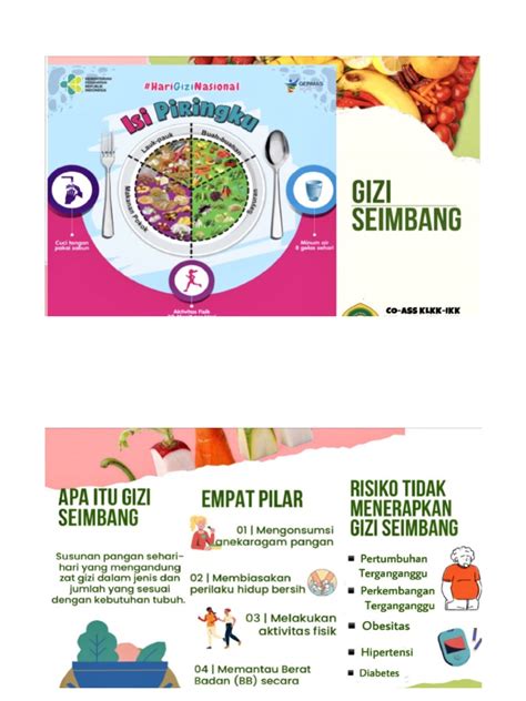 Leaflet Gizi Seimbang | PDF