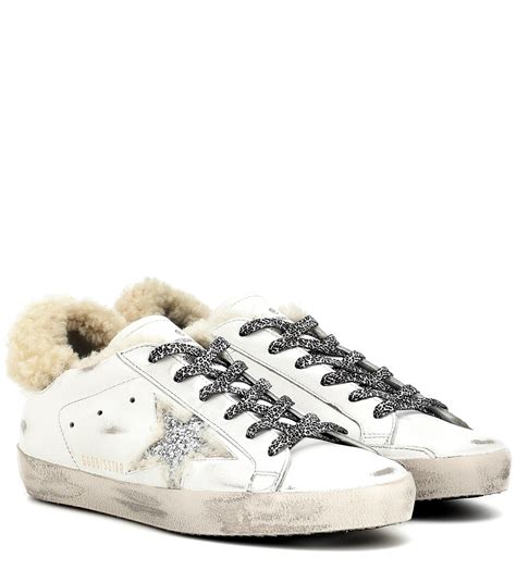 Golden Goose Deluxe Brand Superstar Shearling-lined Sneakers - Lyst