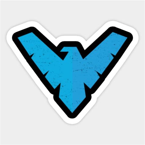 Nightwing Symbol - Nightwing - Sticker | TeePublic