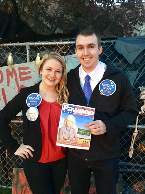 Parks & Rec costume- Leslie Knope & Ben Wyatt #parksandrec #leslieknope ...