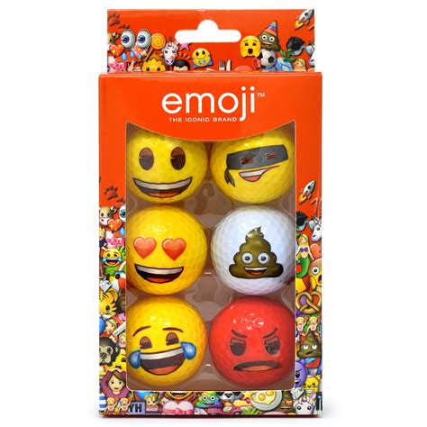 Buy emoji Official Novelty Fun Golf Balls - 6 Pack - Choose Your Online ...