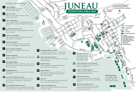 Juneau Downtown Area Map