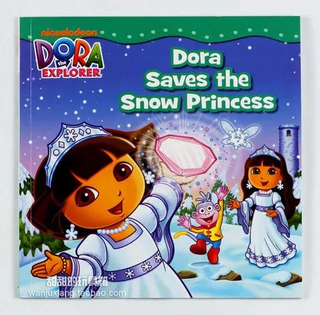 DORA the Explorer world famous story book Dora Saves the Snow Princess ...