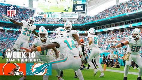 Cleveland Browns vs. Miami Dolphins | 2022 Week 10 Game Highlights ...