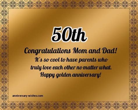 50th Wedding Anniversary Quotes For Parents - Hallie Margaretha