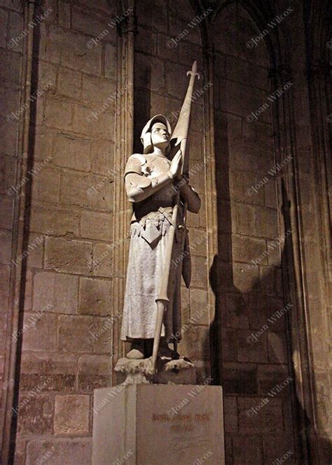 Statue of St. Joan of Arc 1412 1431 Jeanne D' Arc in Notre Dame ...