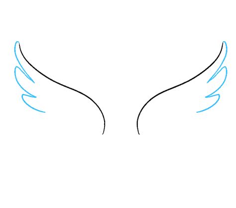 How to Draw Angel Wings: Step 3 Angel Wings Easy, Angel Wings Clip Art ...