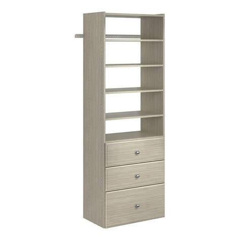 Easy Track Premium Tower Closet Organizer with Shelves & Drawers ...