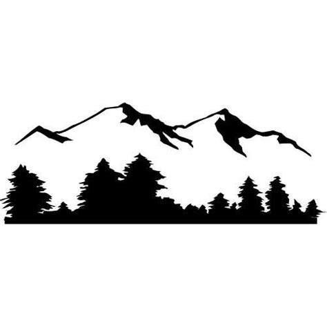 43 Awesome mountain silhouette clip art | Silhouette art, Mountain ...