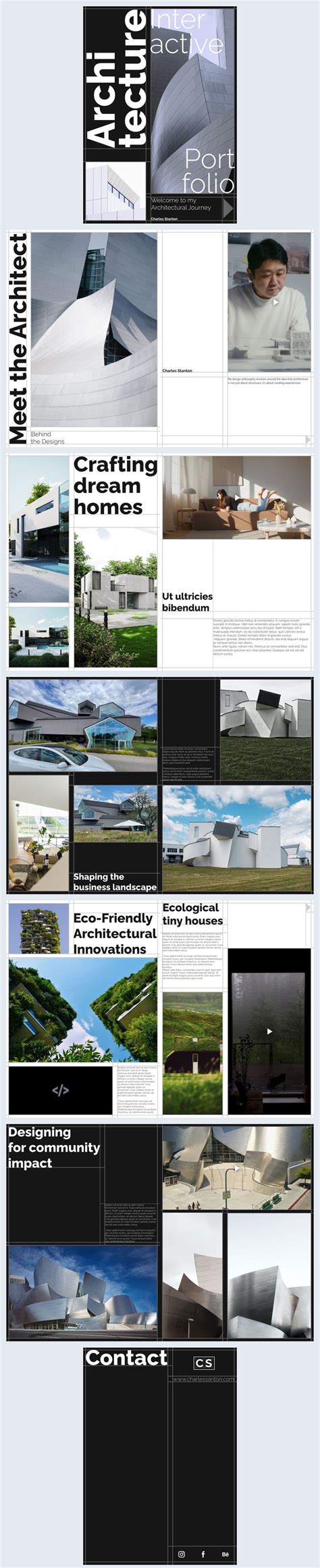 Editable Interactive Architecture Portfolio Template - Flipsnack