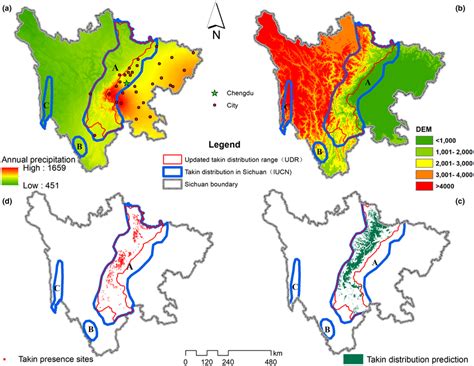 Takin habitat prediction in Sichuan with reference to suitable habitat ...