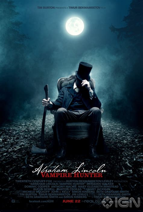 Abraham Lincoln: Vampire Hunter, Vampire Slaying Movie by Tim Burton