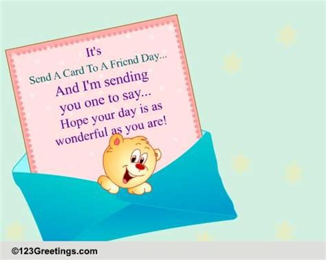 Sending You One To Say... Free Send a Card to a Friend Day eCards | 123 ...