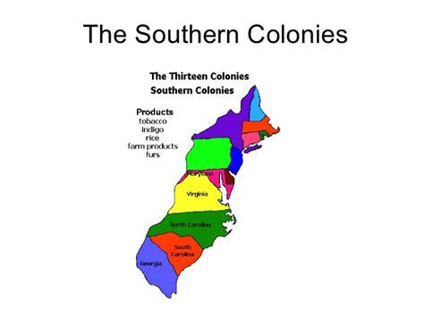 The Southern Colonies