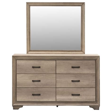 Liberty Furniture Sun Valley Dresser & Mirror | Standard Furniture ...