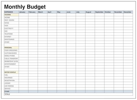 Amazing Monthly Budget Spreadsheet Template Time Tracking