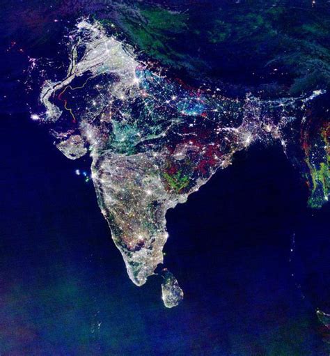 Mathematics Plus: Satellite View of India on Diwali