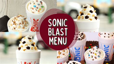 Sonic Blast Menu with Prices 2024 - (Updated August)