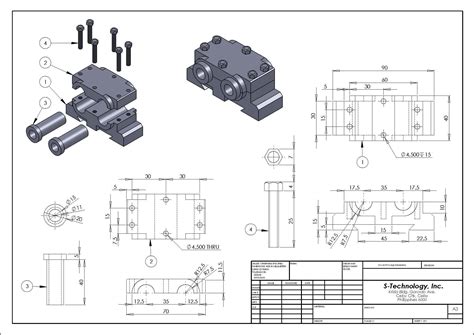 Detailed Assembly Drawing - Assembly Drawing in 2022 | Drawing ...