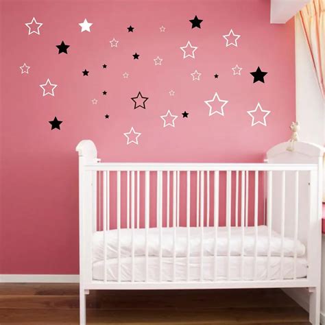 Baby Nursery Stars Wall Sticker Star Wall Decal Children Room Kids Room ...