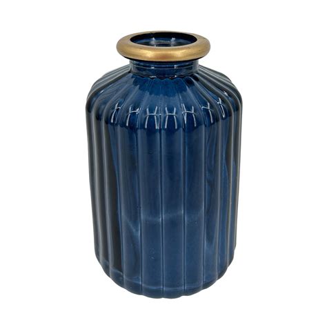 Glass Vase, Blue