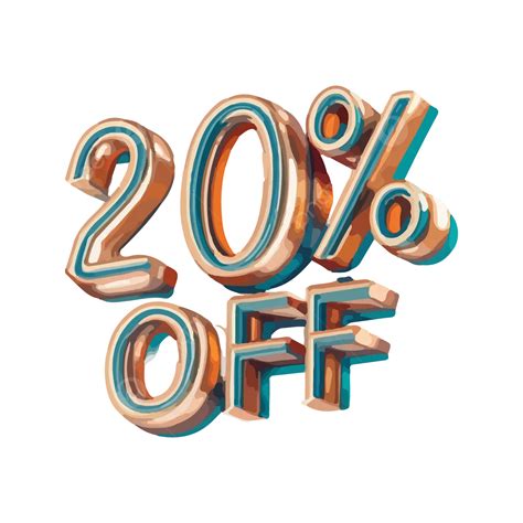 Discount Offer 20 Off Level Or Icon Transparent Image For Marketing ...