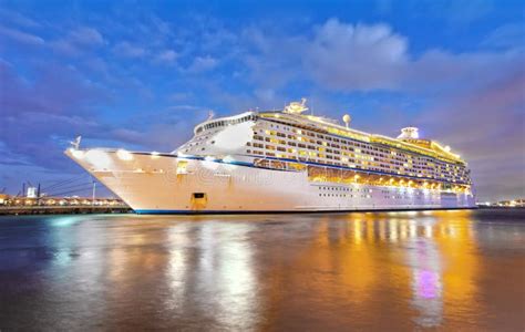 Cruise ship night stock photo. Image of vacation, luxury - 24490284