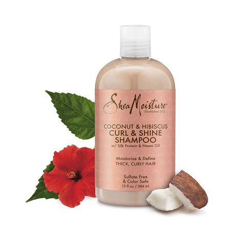 Shea Moisture - Coconut & Hibiscus Curl & Shine Shampoo - 384 mL - MYQT ...