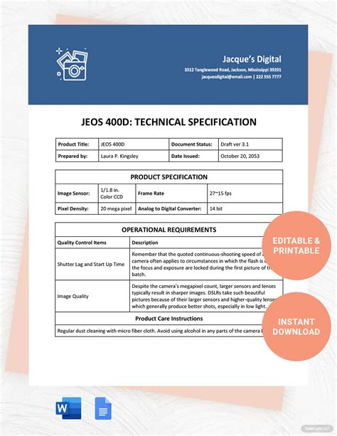 Technical Spec Template