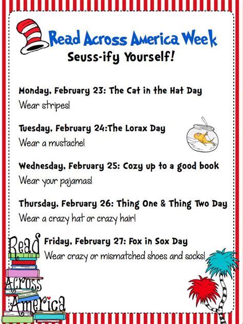 Read Across America Celebration: Fun Events All Week Long! | Seuss ...