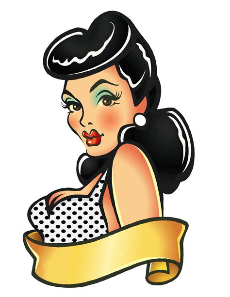 Vintage Pin Up Girl Vector at Vectorified.com | Collection of Vintage ...