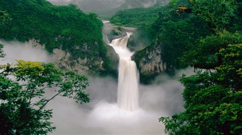 Green Forest Waterfall Wallpaper,HD Nature Wallpapers,4k Wallpapers ...