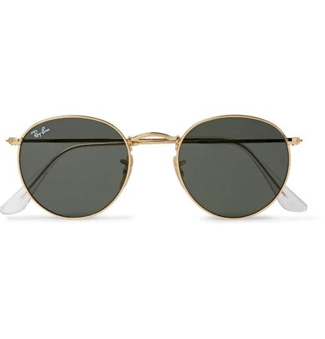 Gold Round-Frame Gold-Tone Sunglasses | RAY-BAN | Ray ban round ...