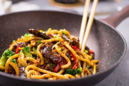 Udon Stir-Fry Noodles with Beef and Vegetables Recipe