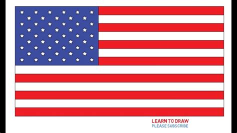 United States Flag Drawing at GetDrawings | Free download