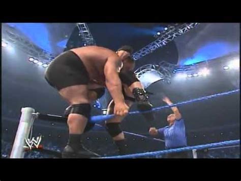 Brock Lesnar And The Big Show Break The Ring - YouTube