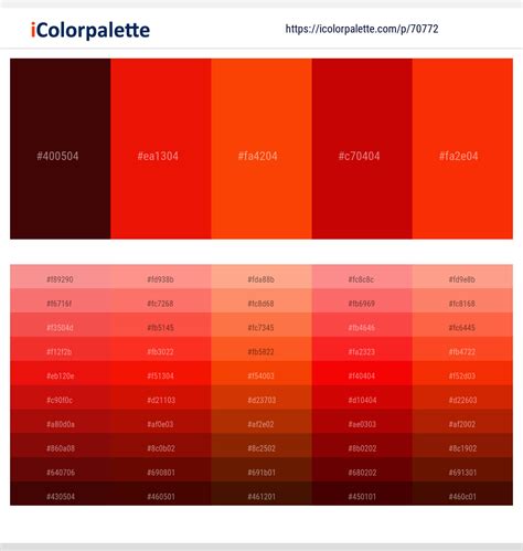 2 Latest Color Schemes with Scarlet And Scarlet Color tone combinations ...