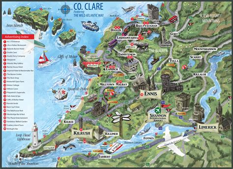 Clare County Map - Town Maps