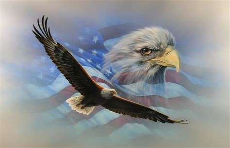 American Flag Eagle Wallpaper - WallpaperSafari