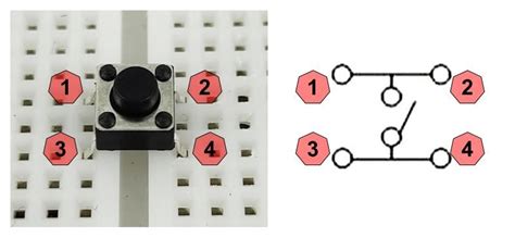 6x6x1 Push Button 4-Pin