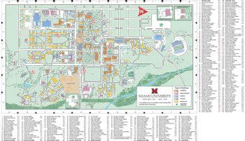 Miami Oxford Campus Map - Tourist Map Of English