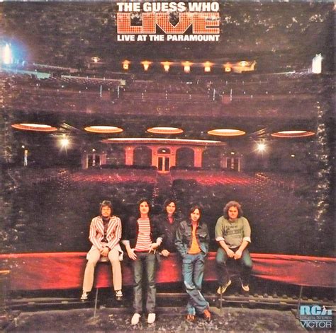 The Guess Who - Live At The Paramount (1972, Gatefold, Rockaway, Vinyl ...