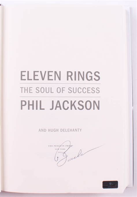 Phil Jackson Signed "Eleven Rings: The Soul of Success" Hardcover Book ...