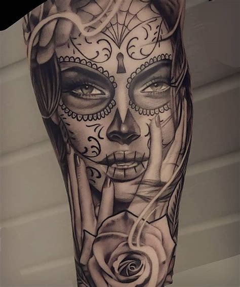 Pin by ARROWcreative on Illustrations + Tattoo Love | Skull girl tattoo ...