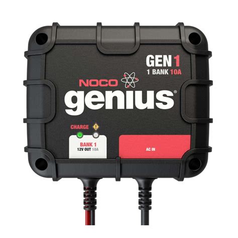 NOCO GENIUS GEN1 OWNER'S MANUAL & USER MANUAL Pdf Download | ManualsLib