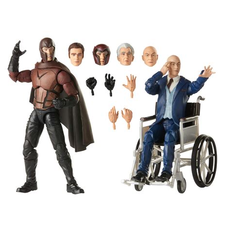 Buy Marvel Hasbro Legends Series X-Men Magneto and Professor X 6-inch ...