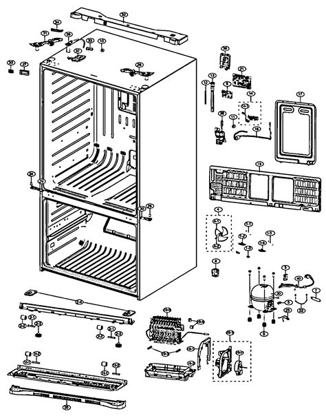 Samsung Refrigerator Parts Diagram - Heat exchanger spare parts