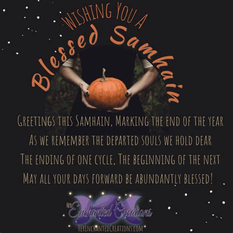 Blessed Samhain Wishes - Her Enchanted Creations