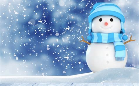 Winter Snowman Wallpaper